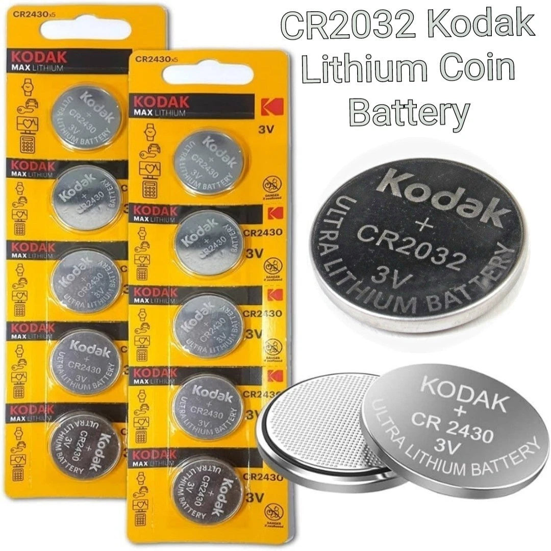 10 X Kodak CR2032 3V Max Lithium Batteries (0% Mercury, cadmium, lead) EXP7/31