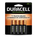 4 Duracell AA Pre Charged Rechargeable 2500mAh NiMH Batteries