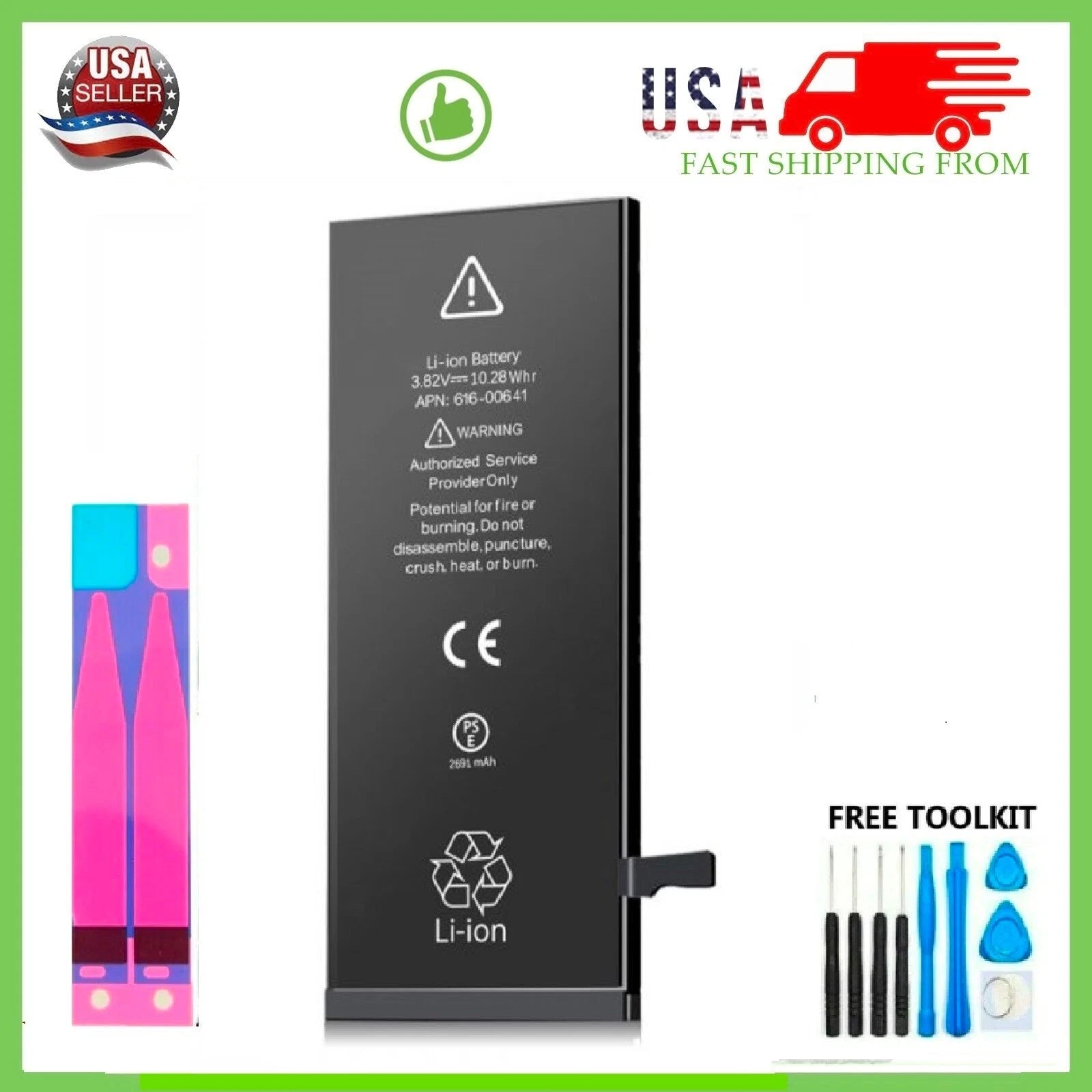 Premium Quality Replacement Internal Battery For iPhone 8/8 Plus + Free Tool LOT