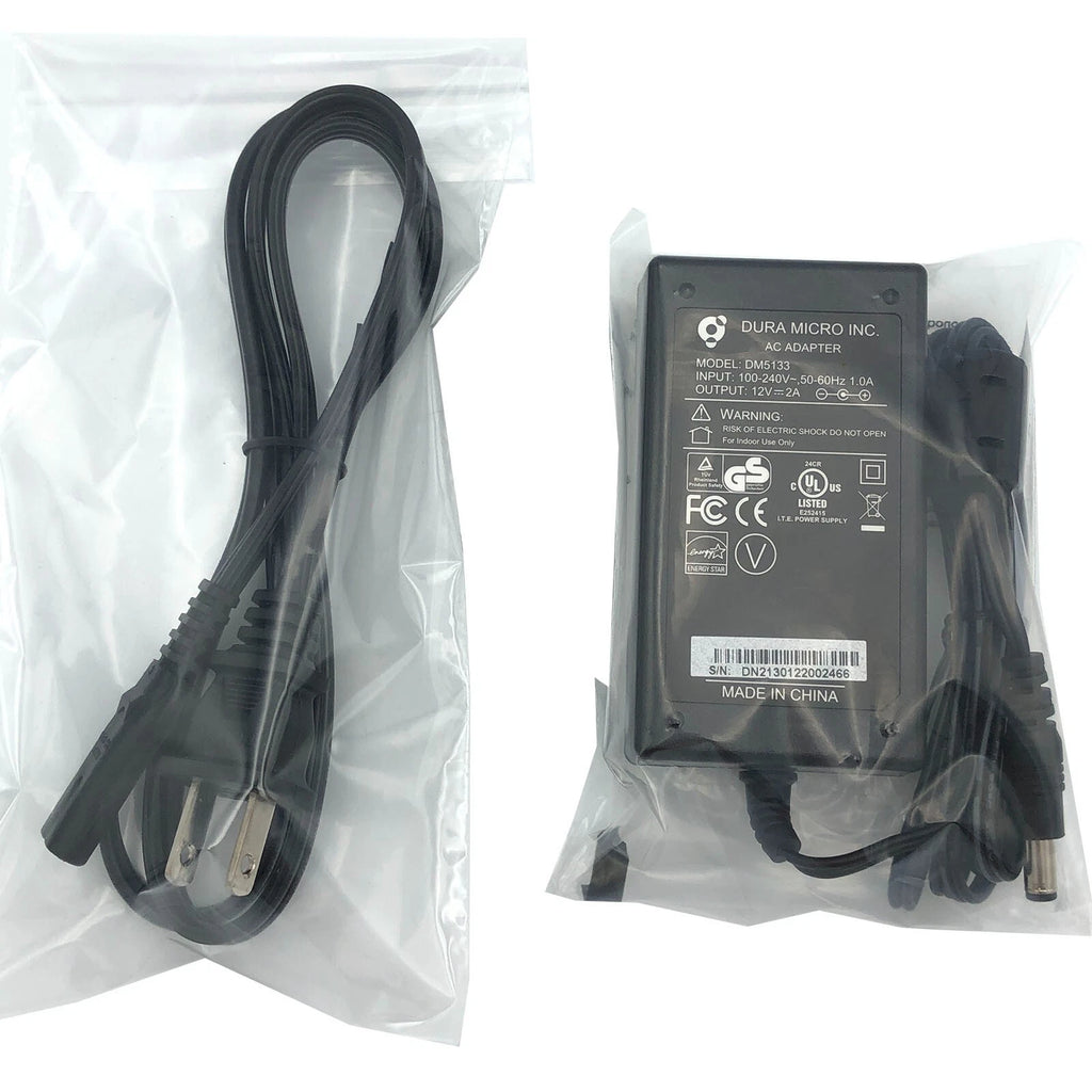 NEW Original Dura Micro Inc DM5133 AC Adapter 12V 2A 24W Power Supply 5.5x2.1mm
