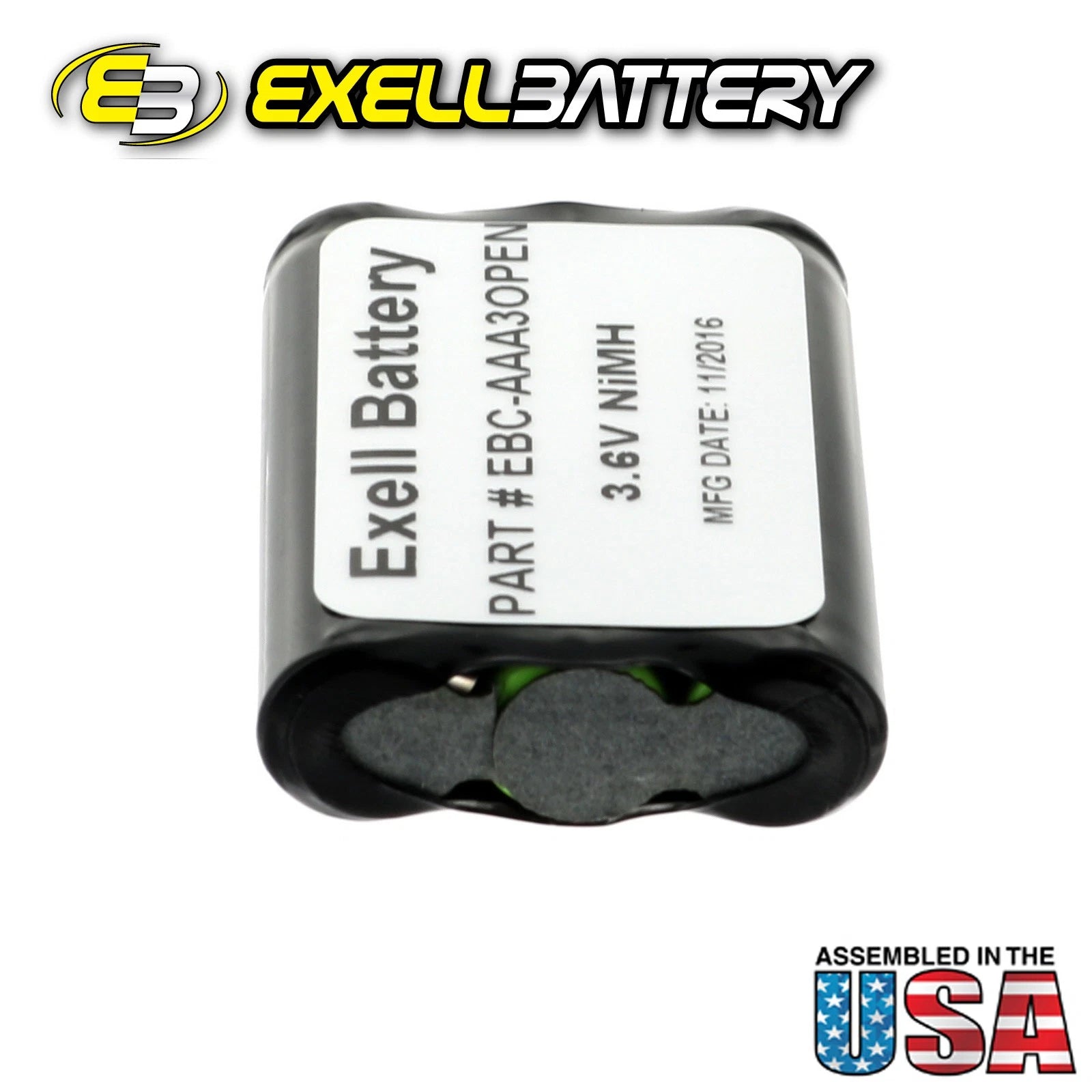 Exell 3.6V 800mAh Rechargeable Battery Pack Electric Shavers Trimmers Massagers