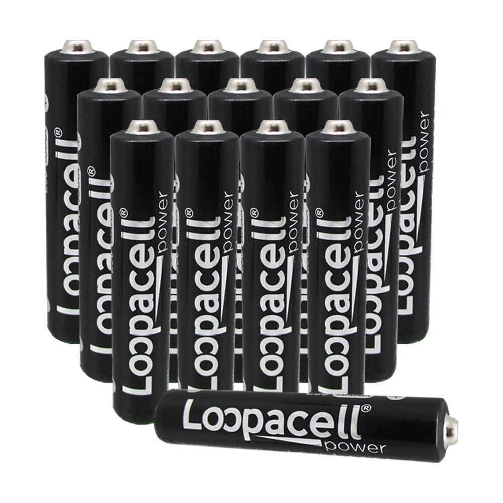 Loopacell AAAA 1.5v Miniature Alkaline Batteries - 16 Pack