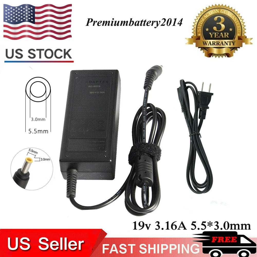 AC Adapter Charger For Samsung NP365E5C-S04US NP365E5C-S05US Power Supply Cord P
