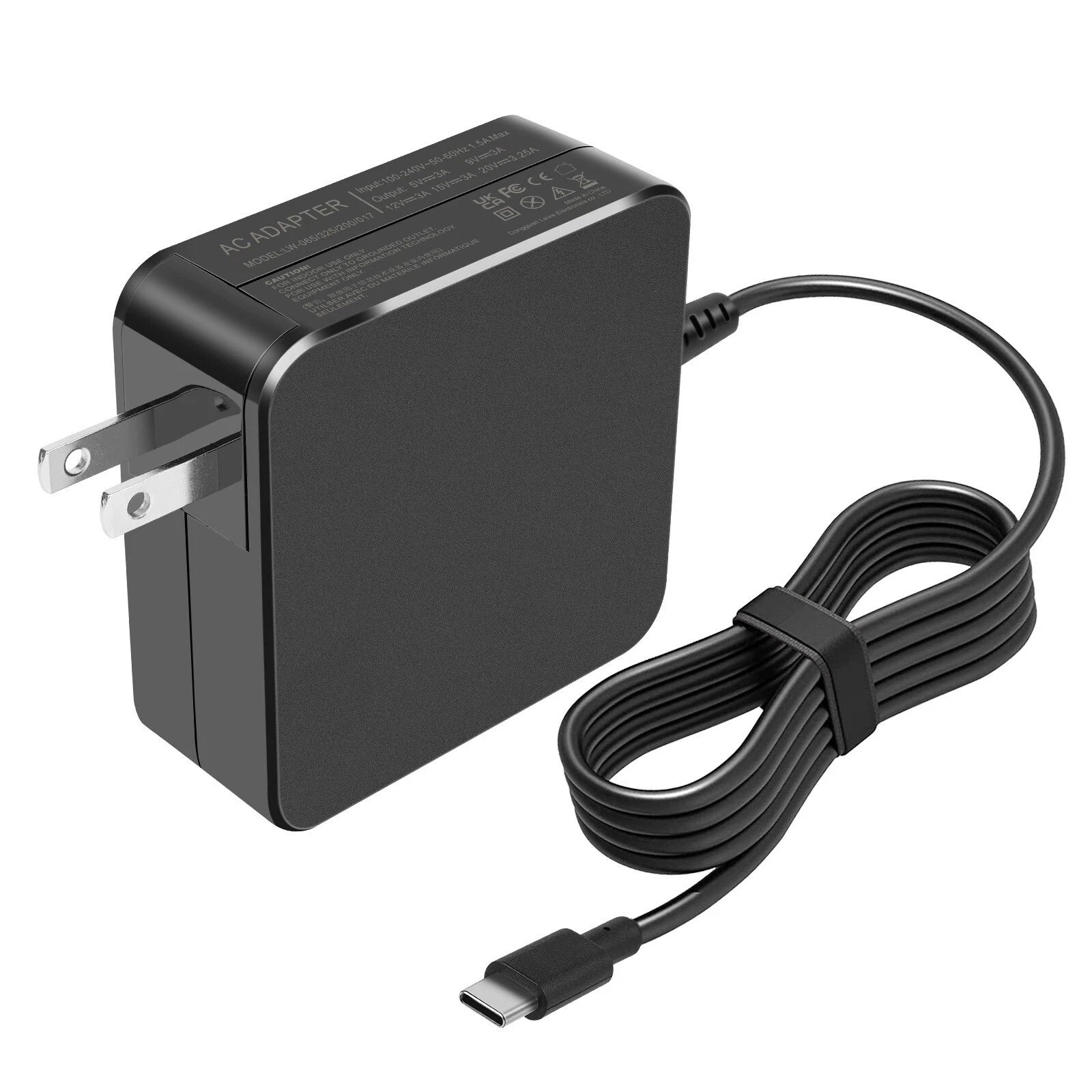 LOT AC Adapter USB C Charger for HP/Lenovo/Acer/Asus/Samsung Chromebook Laptop