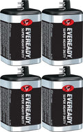 4 Eveready 1209 Zinc-Carbon Super Heavy Duty Lantern 6 Volts Batteries