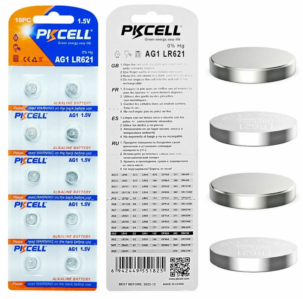 10x LR60 AG1 164 LR621 Batteries Button Cell Toy Battery 364 SR621 SR621SW 364A