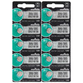 10 Murata Silver Oxide SR927SW SR927W SR927 1.55V Watch Battery - Replaces Sony