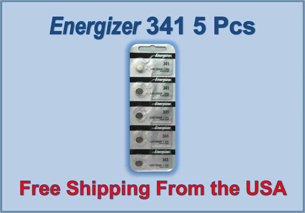5 Energizer 341 SR714SW V341 627 RW322 GP341 D341 341X 341A E341 S36 39 Battery