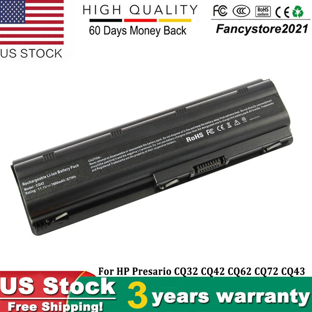 9 Cells Laptop Battery for HP Pavilion dv7 dv6 dv5 g6 g7 dm4 G72 593553-001 CQ42