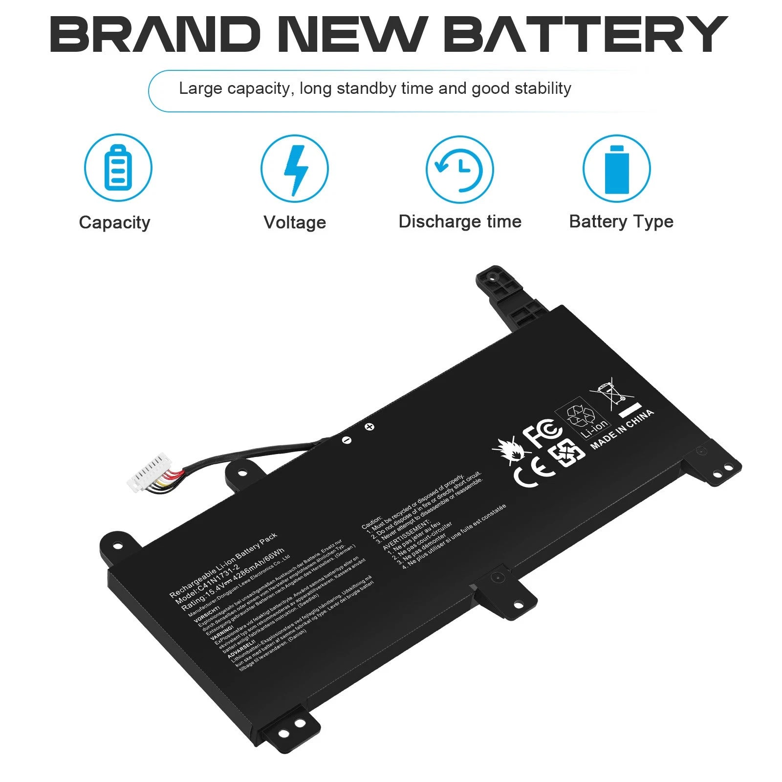 ?C41N1731-2 Battery For Asus ROG Strix G512LU G531GU G532LV G512LV G731GU G512LW