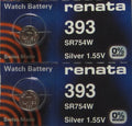 2 Pcs Renata SR754W (SR48W) Coin Cell Silver Oxide Batteries