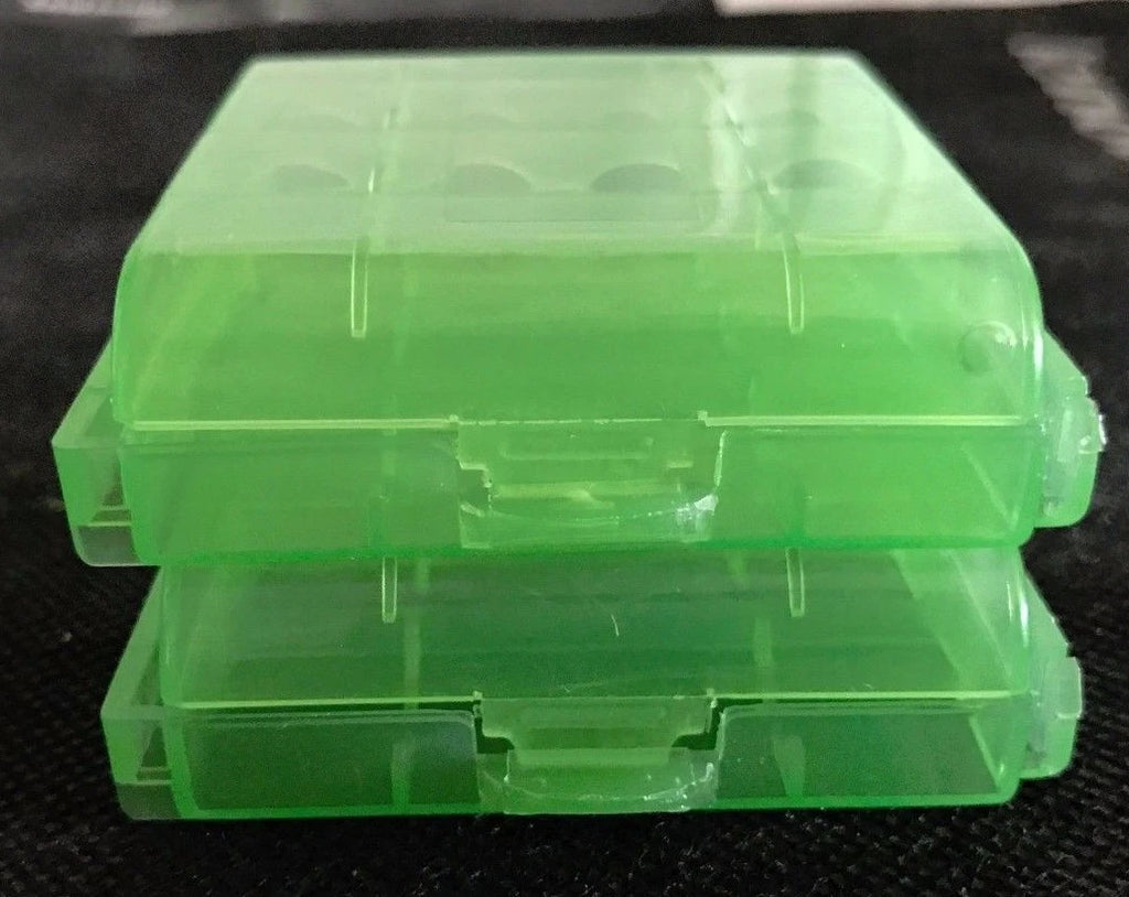 Brand New "2" Plastic Storage Case Holder Box for AA,10440, 14500 Battery Green
