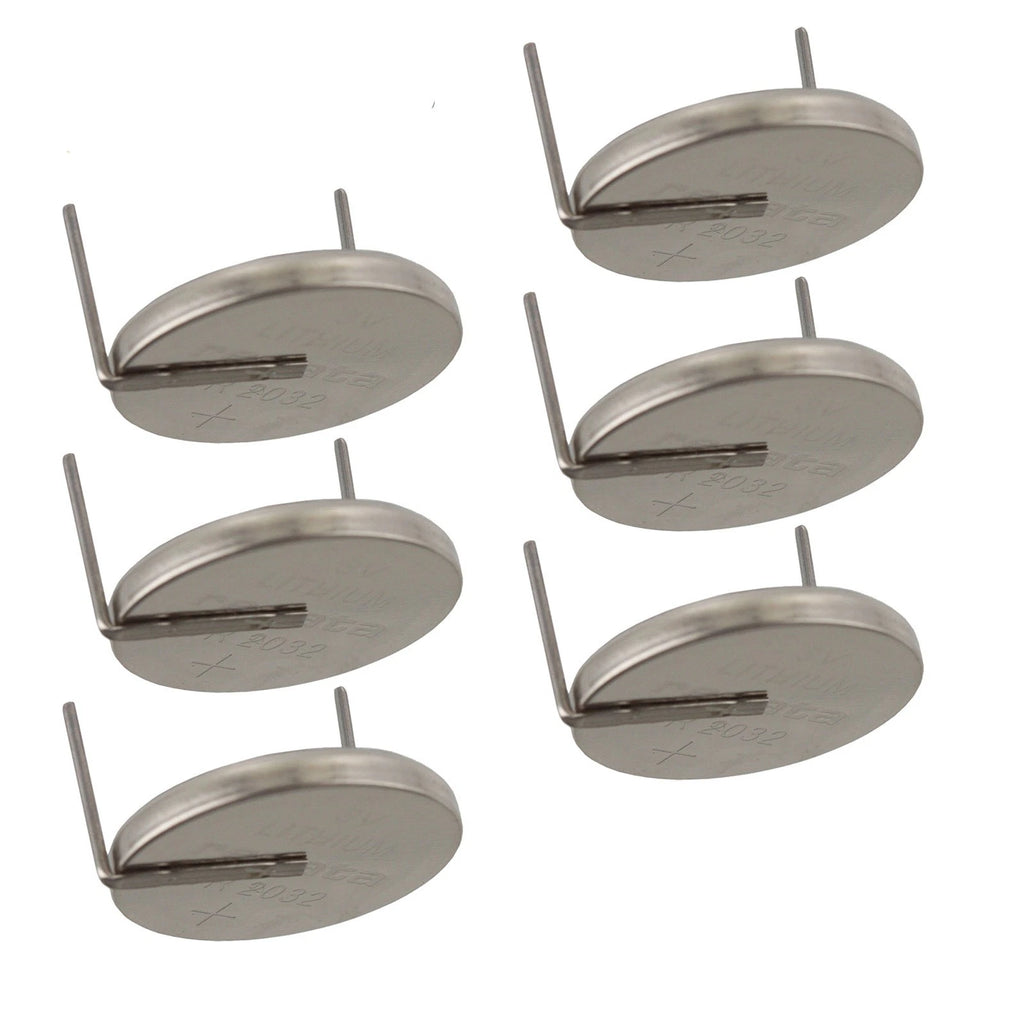 6x CR2032AH-MFR 3V Lithium Coin Battery HORZ 2-PIN for CMOS Memory RTC