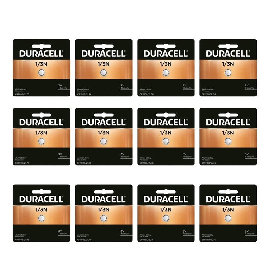 24x Duracell 1/3N, DL1/3N, CR1/3, 2L76 Photo Lithium 3V Battery
