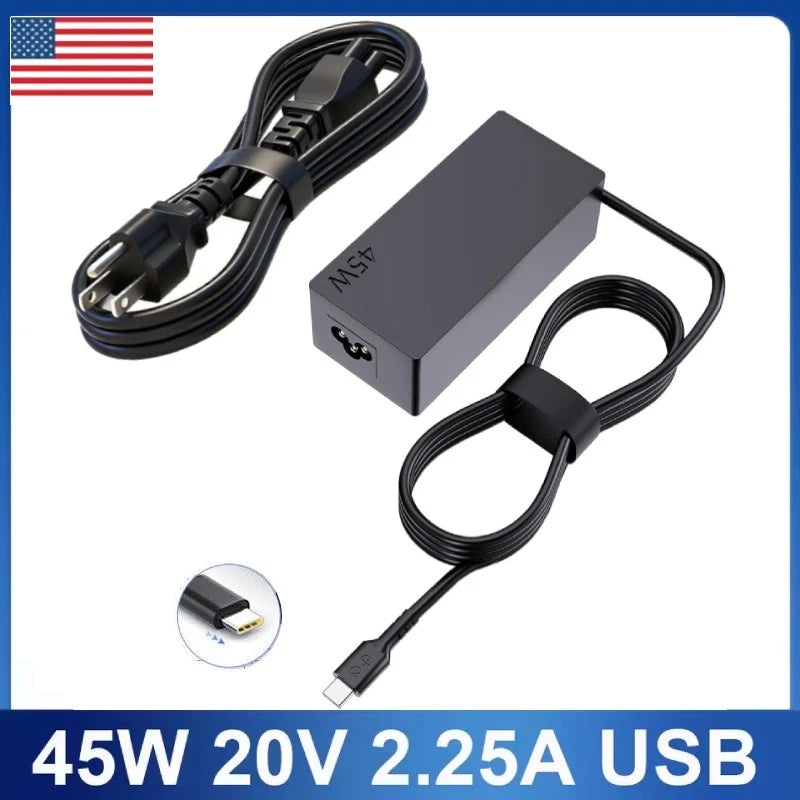 LOT x10 for Lenovo 45W USB-C Power Adapter Charger Chromebook Laptop etc TESTED