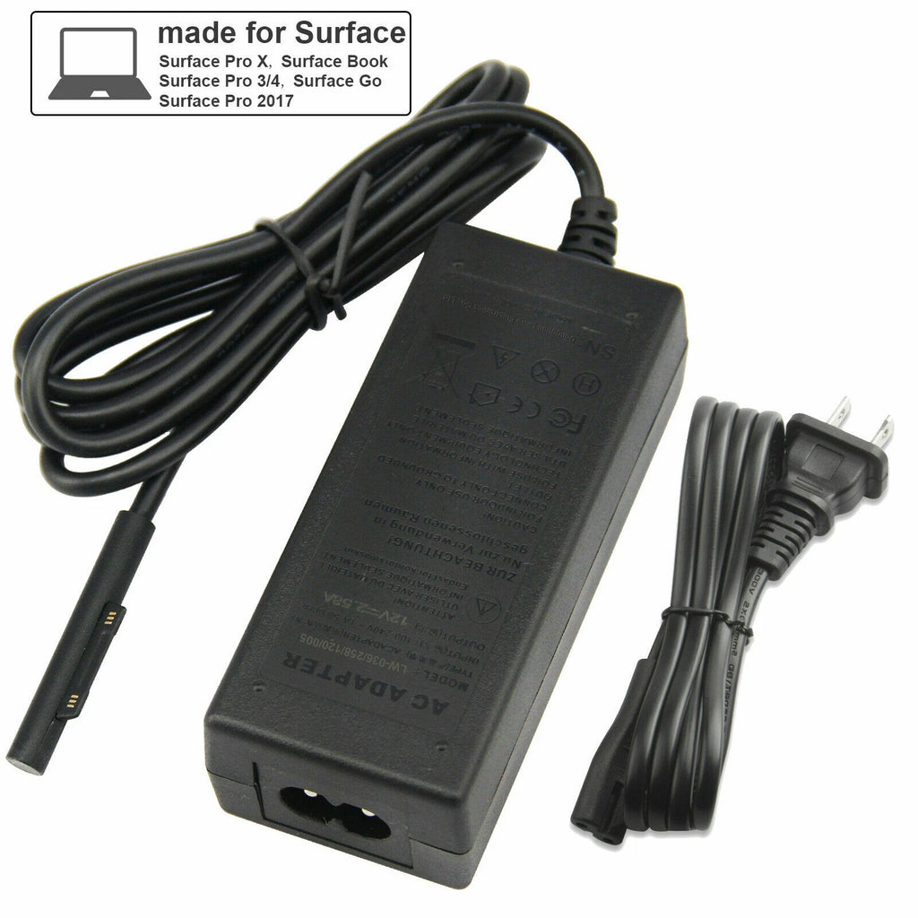 For Microsoft Surface 2 3 RT, Pro 1 2 3 4 5 6 7 Windows 8 10.6 Tablet Charger