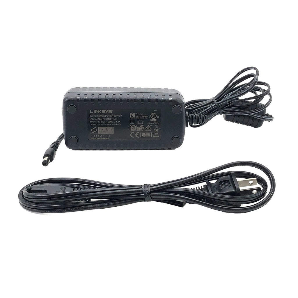 NEW Genuine Linksys 48W Switch Mode Power Supply KSAH1200400T1M2 12V 4A Adapter