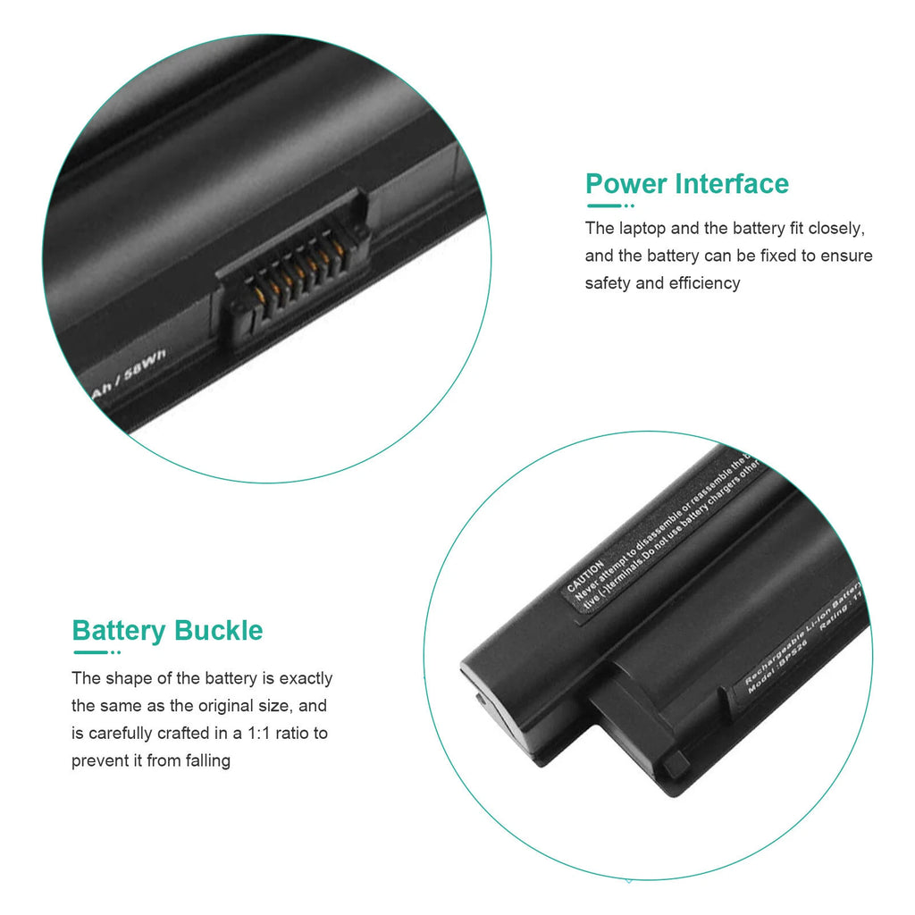 6 Cell BPS26 Battery for Sony VAIO VGP-BPS26 VGP-BPS26A VGP-BPL26 VPC-EH VPC-CA