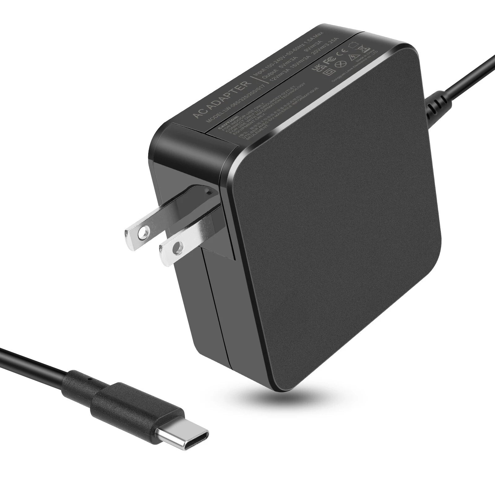 USB-C Charger for LG Gram 14 15 16 17 Laptop 16Z90P 17Z90N Type-C Power Adapter