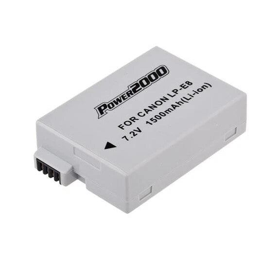 LPE8 Battery with Charger for Canon EOS Rebel T2i, T3i, T4i, T5i SLR Camera