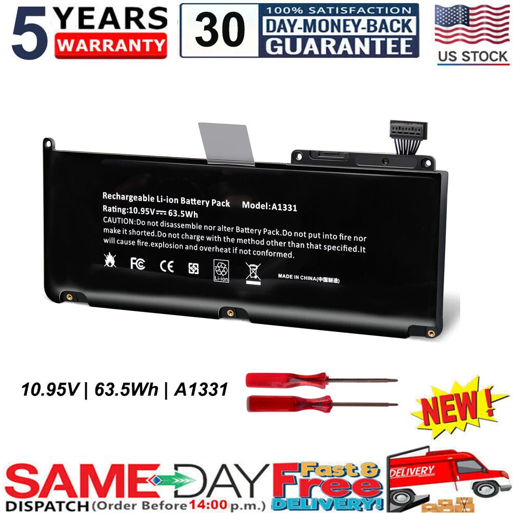 A1342 A1331 Battery for Apple MacBook 13" (Unibody Late 2009 Mid 2010) /Charger