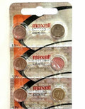 (6 piece) LR1130 Maxell 189 389 LR54 SR1130SW AG10 New Alkaline Battery