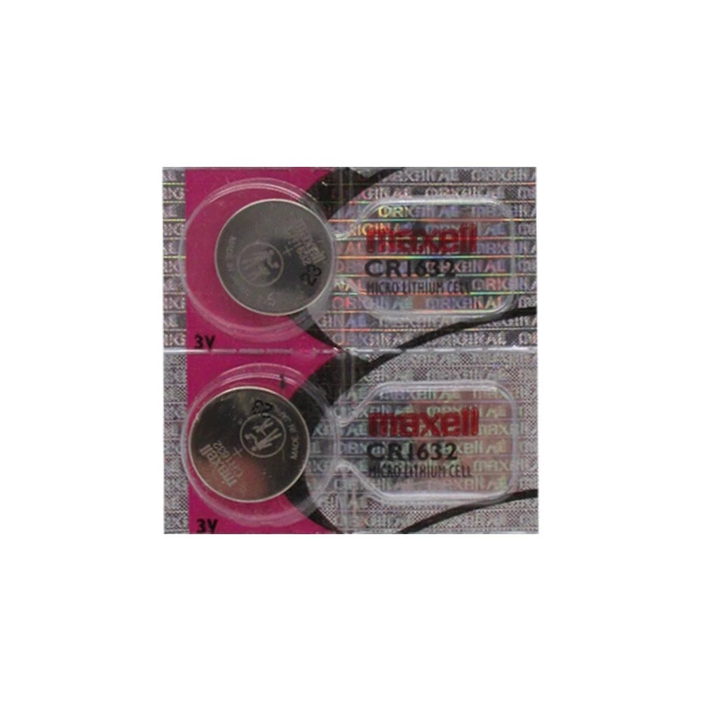 2 PACK FRESH MAXELL CR1632 ECR1632 1632 3V Lithium Coin Battery Brand New!