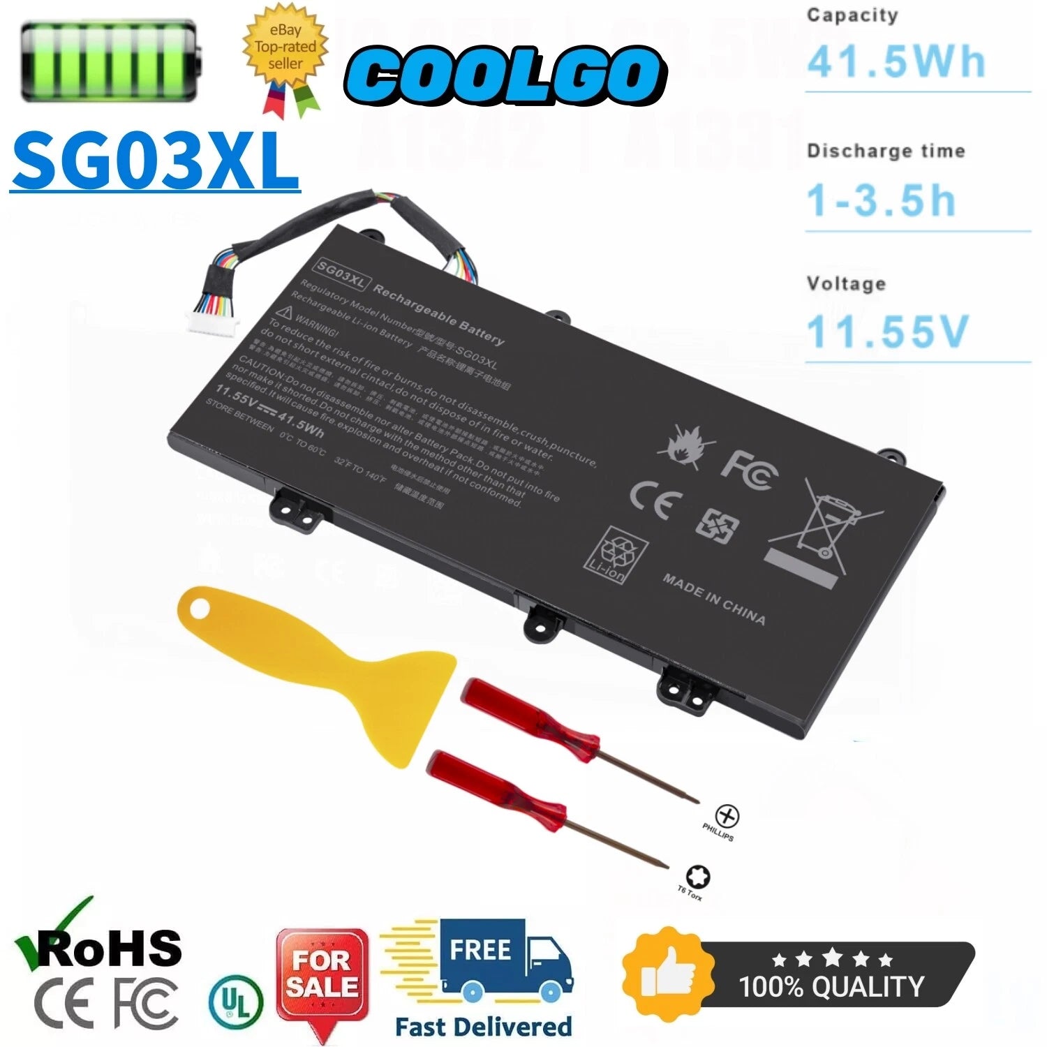 ?SG03XL Battery For HP 849048-421 849049-421 849314-850 HSTNN-LB7E HSTNN-LB7F