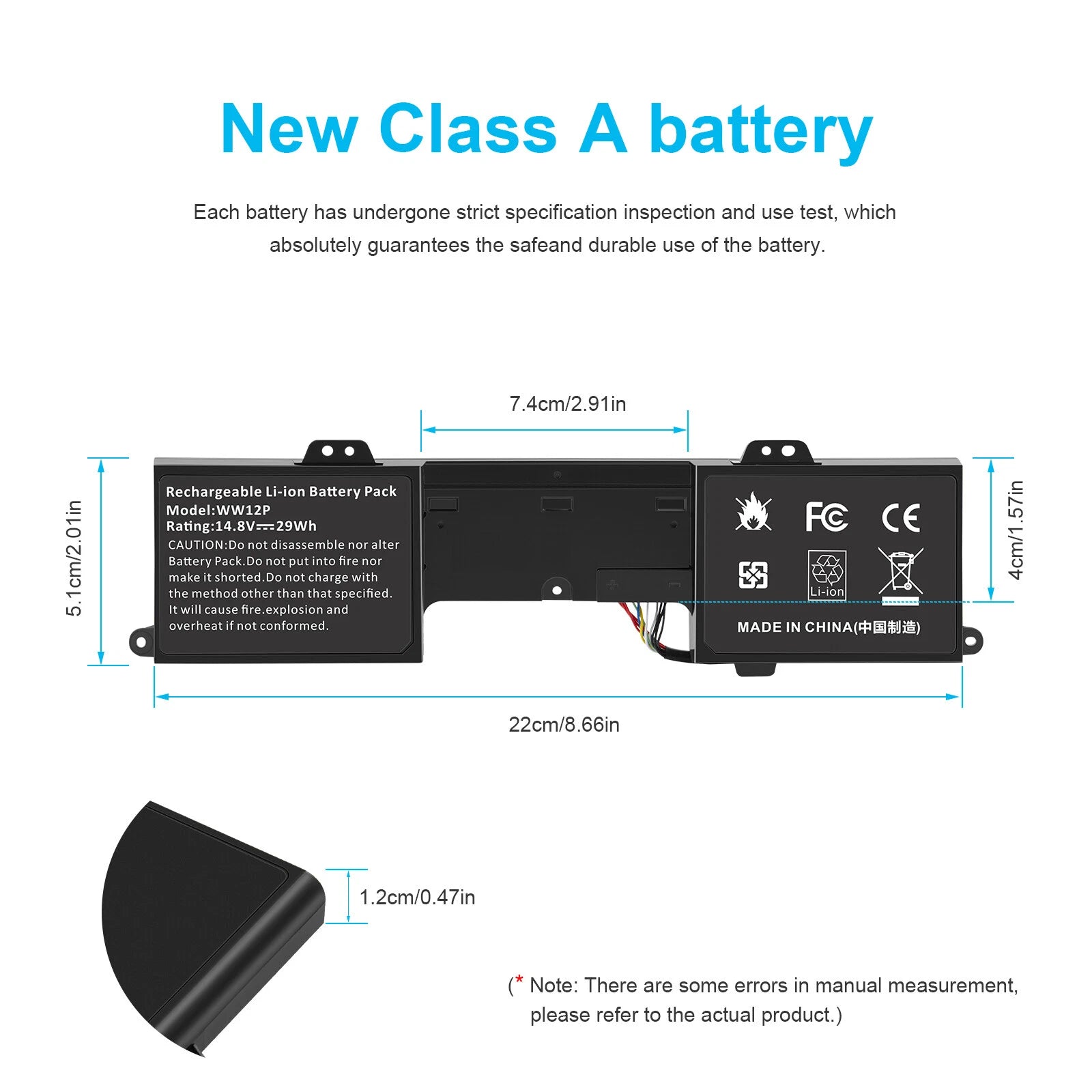 For Dell Inspiron DUO 1090 Tablet PC 14.8V 29Wh 4 Cell Battery 9YXN1 TR2F1 WW12P