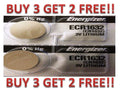 Energizer ECR1632 CR 1632 (2 piece) Lithium 3V Battery New BUY 3 GET 2 FREE!!