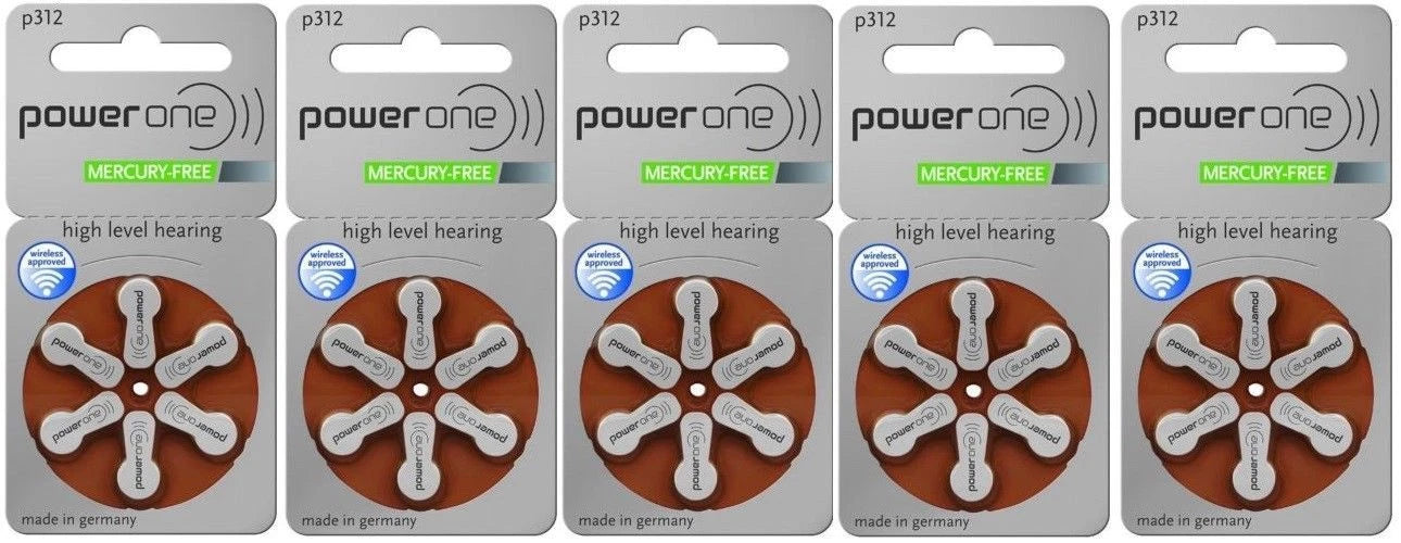 NEW 240 Pcs Power One Power One Hearing Aid Batteries size P312 Expire 2023