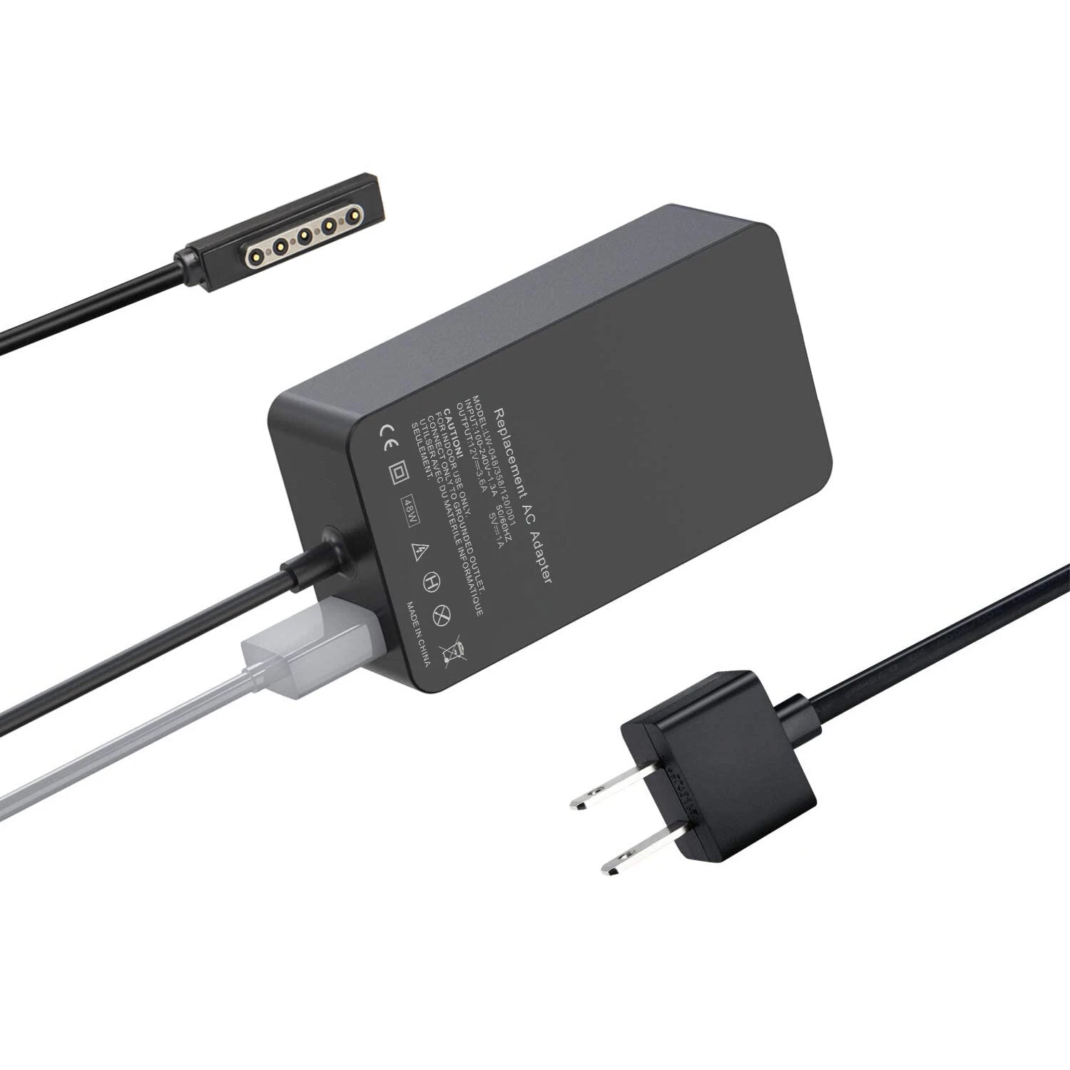 AC Adapter Power Charger Cord for Microsoft Surface 2 1512 1516 1572 7ZR-00001