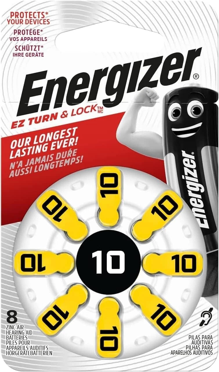 BATTERY ENERGIZER HEARING TFT AZ 10 /8
