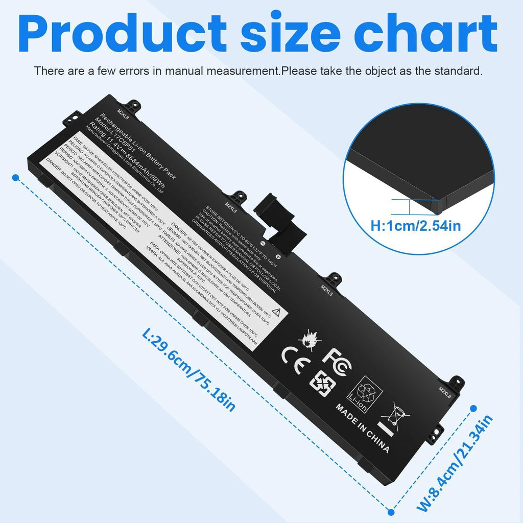 L17M6P52 L17C6P51 01AV497 01AV498 Laptop Battery for Lenovo ThinkPad P72 P73 NEW