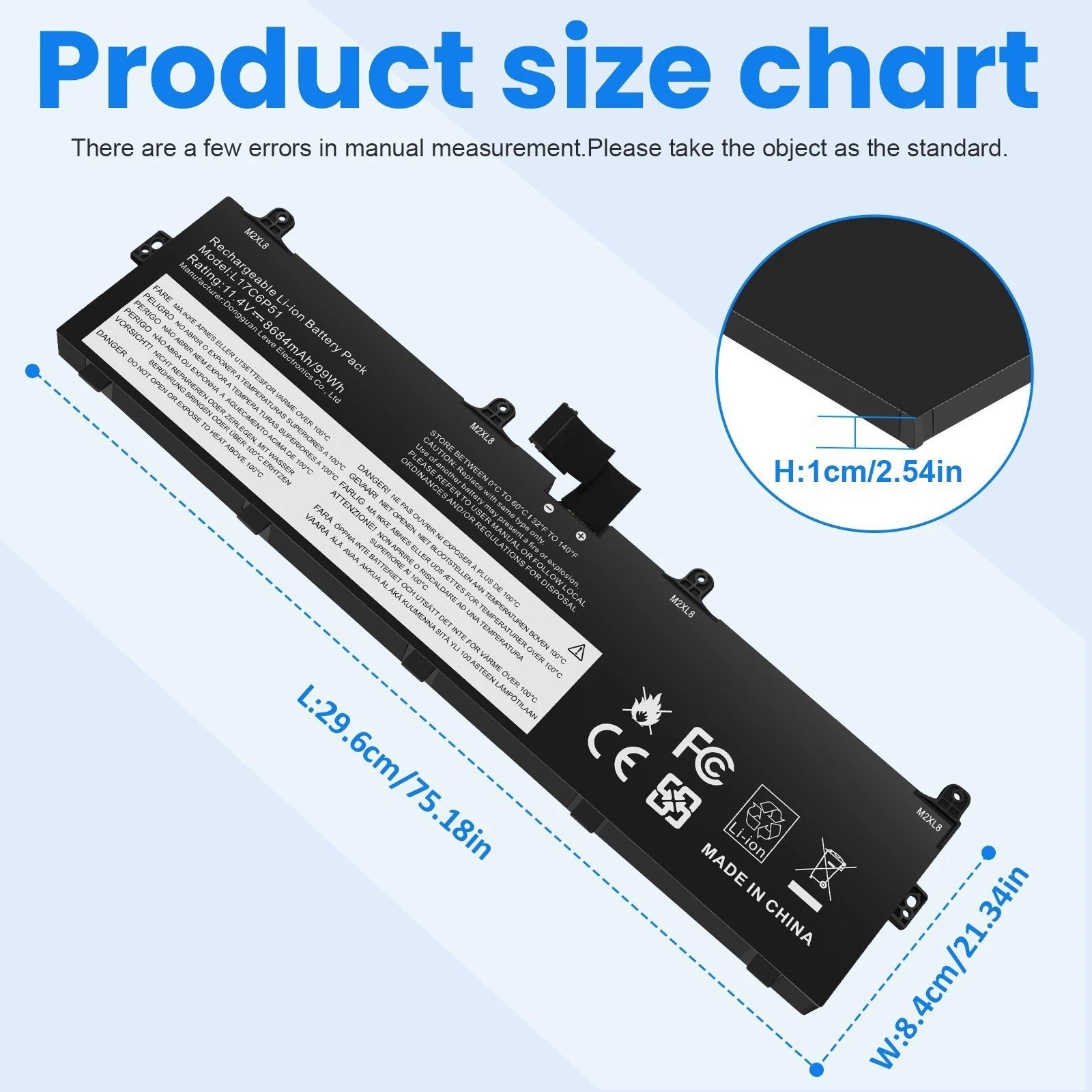 L17M6P52 L17C6P51 01AV497 01AV498 Laptop Battery for Lenovo ThinkPad P72 P73 NEW