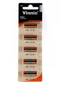 Vinnic 23A L1028 A23 Alkaline Batteries 5 Pk