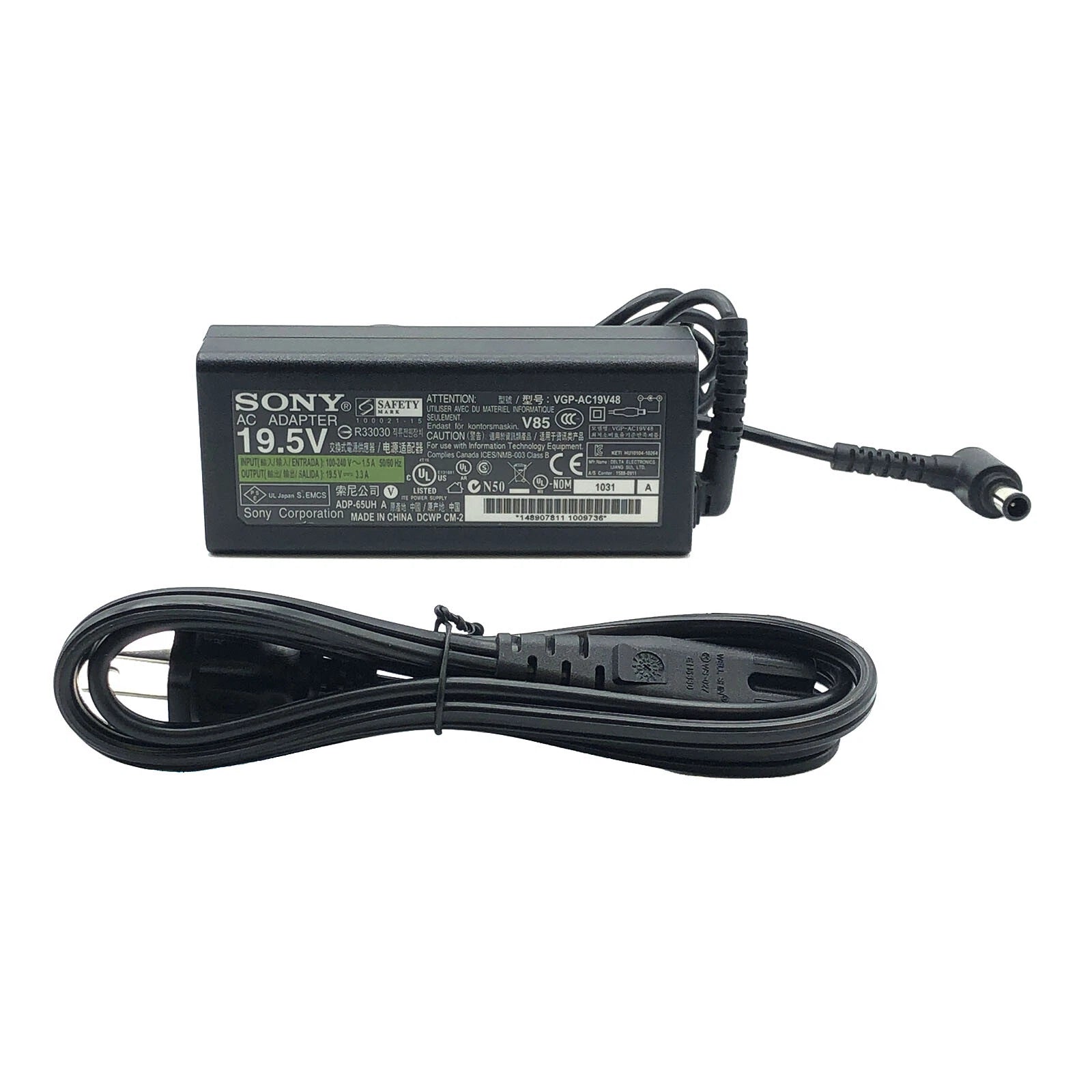 NEW Original Sony AC Power Adapter Sony VAIO VGP-AC19V48 ADP-65UH E R33021