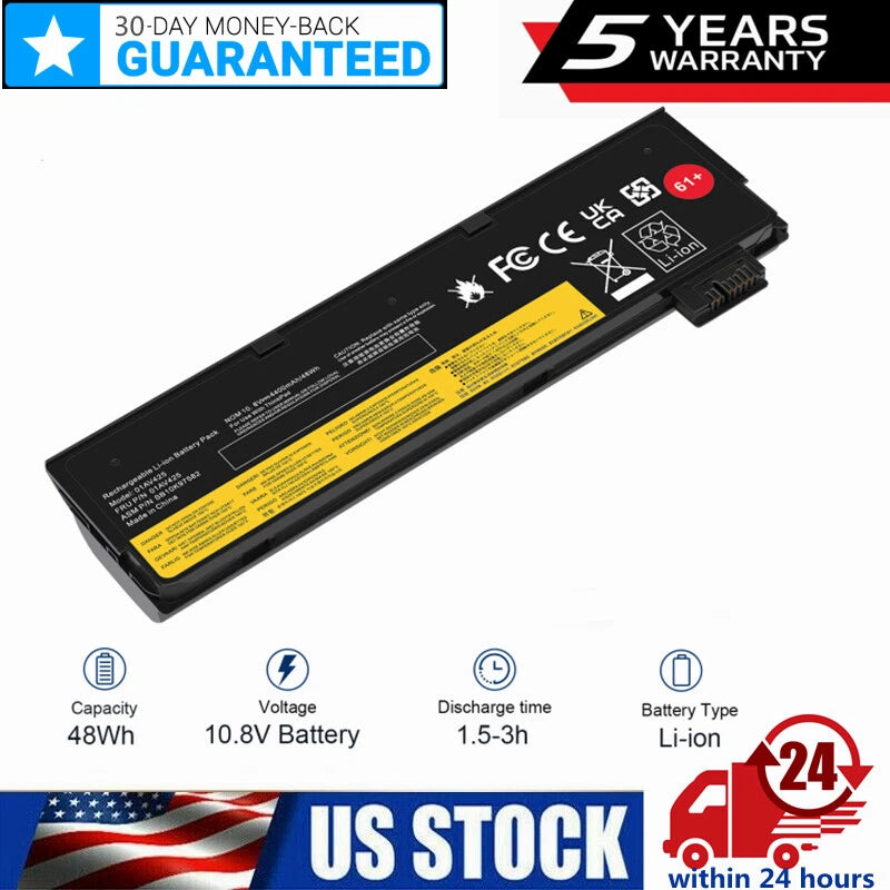 61+ 48Wh 01AV423 Battery For Lenovo Thinkpad T470 T480 T570 T580 P51s 01AV424