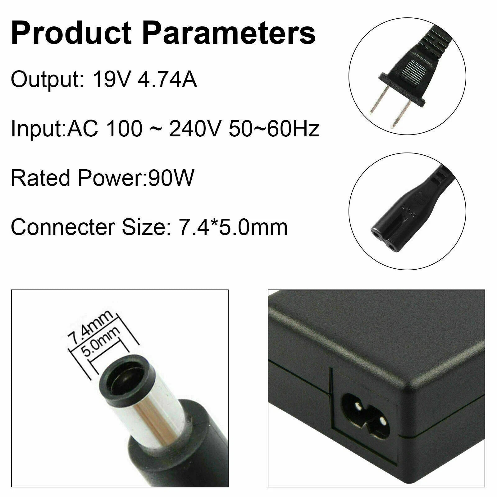 AC Adapter Charger For HP ProDesk 400 G1 G2 G3 G4 G5 Mini Desktop PC Power Cord