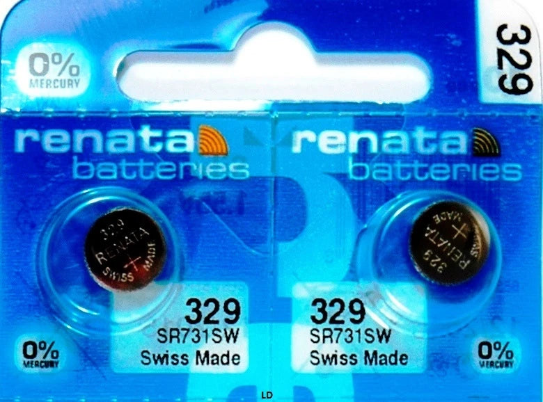 329 RENATA SR731SW (5 piece) SR731 WATCH BATTERIES New Authorized Seller