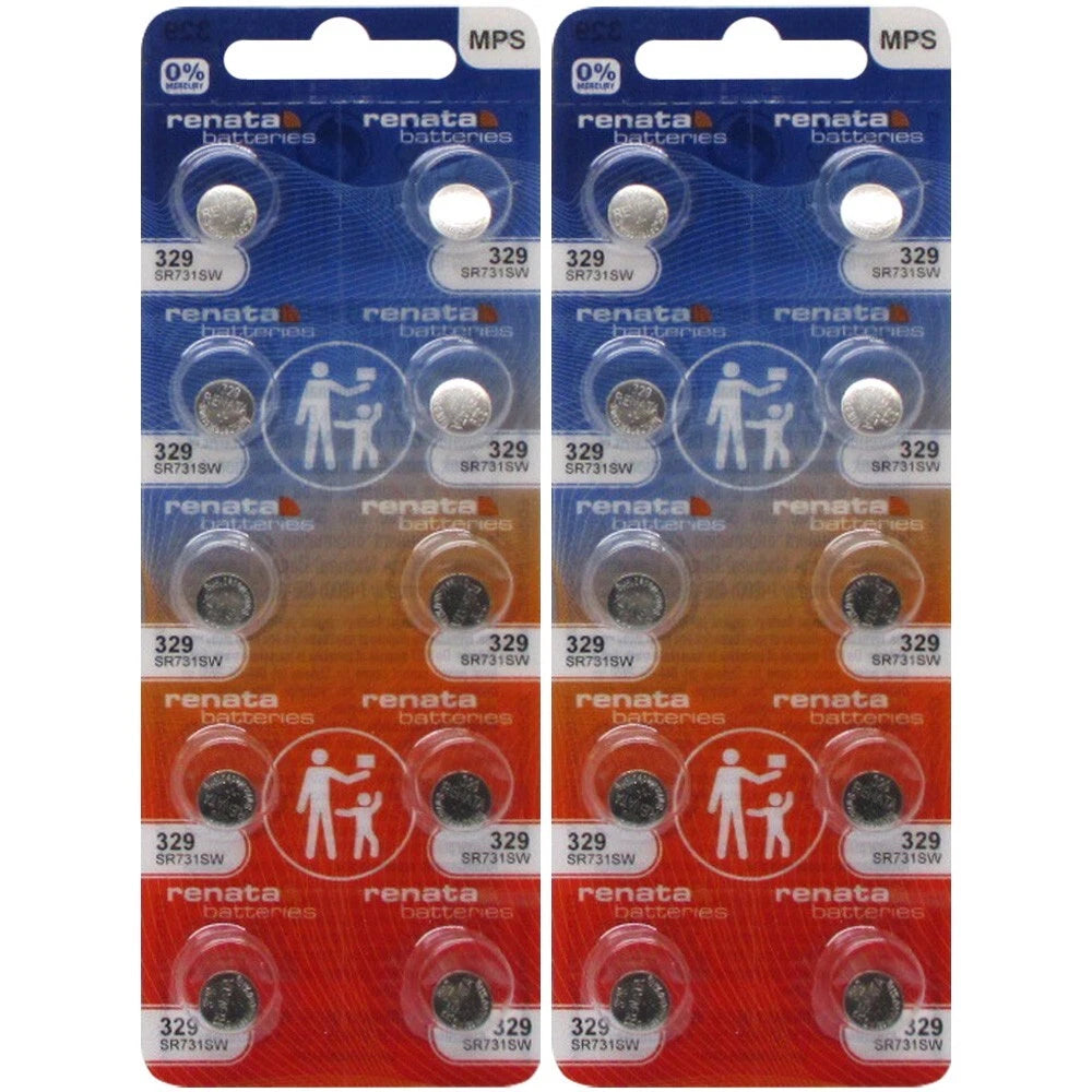 329 Battery Replacement Watch Batteries Renata x 20