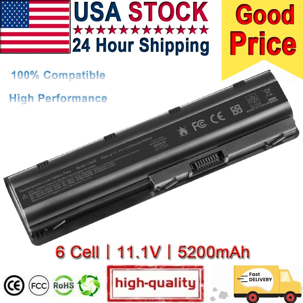 ?LOT 1-50 MU06 Battery CQ42 for HP 593553-001 CQ56 CQ62 G62 G56 MU09 G4,G6,G7
