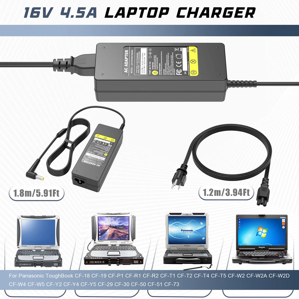 Adapter Charger for Panasonic Toughbook CF-18Cf-19 Cf-29 Cf-30 Power Supply FCS