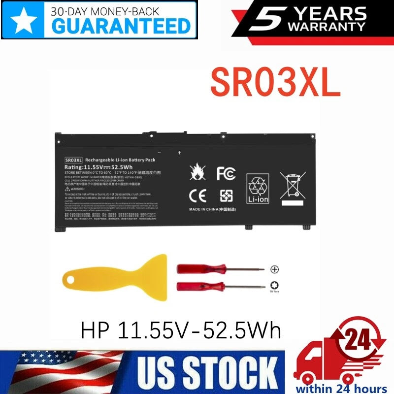 ?SR03XL Battery For HP Envy X360 15-CN 15-CP 17-BW Series L08934-1B1 L08855-855