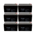 NEW 6pc 12V 1.3Ah SLA Battery WB1213 For UB1213, D5738, WKA12-1.3F