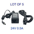LOT OF 5 NEW Polycom Adapter SPS-12A-015 1465-42340-002 24V Telephone Charger