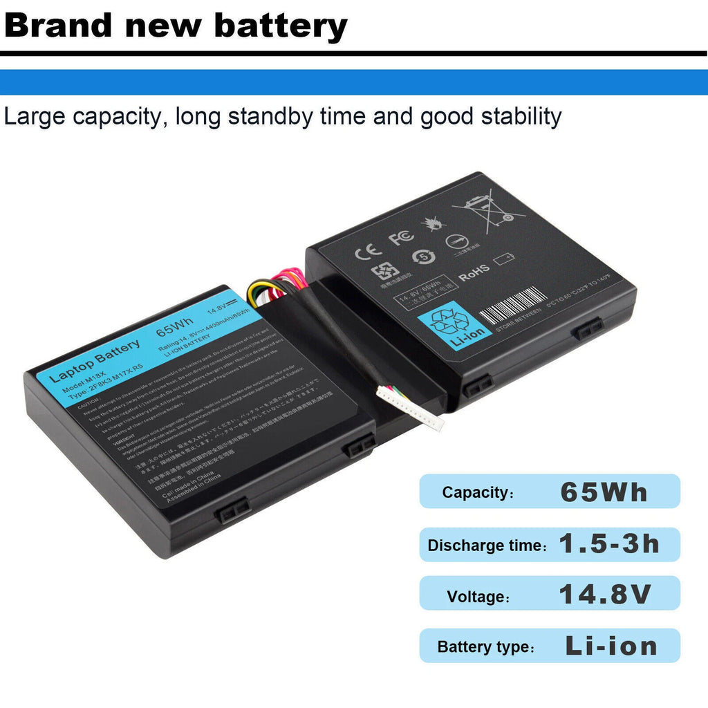 Battery For Dell Alienware 17 18 17X 18X 15 R3 R4 17 R4 R5 Series HF250 9NJM1