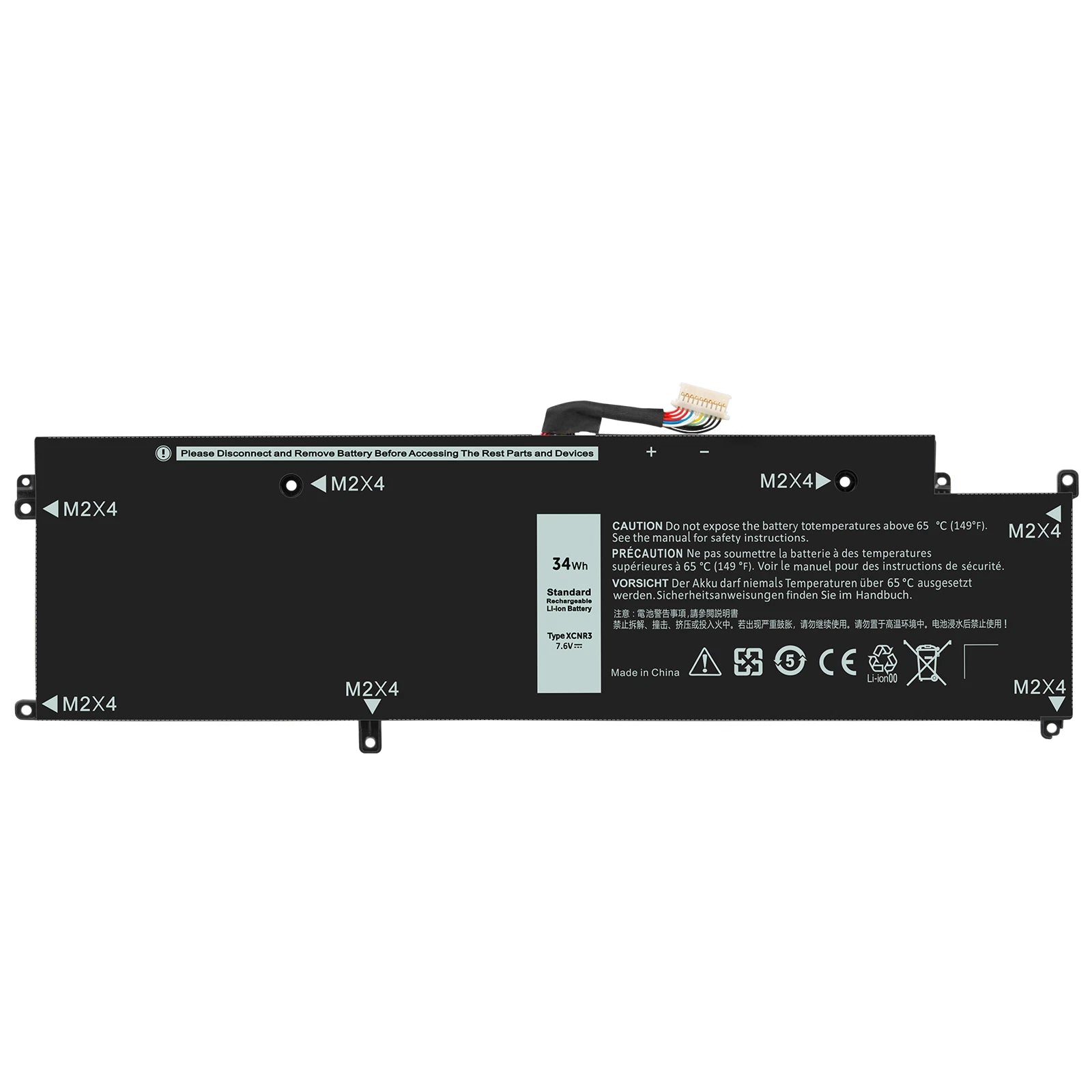 ?XCNR3 WY7CG Laptop Battery for Dell Latitude 13 7370 E7370 Series 7.6V 34Wh New