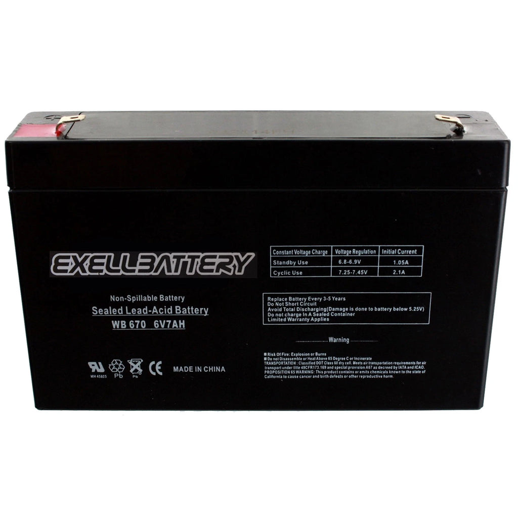 PEG PEREGO 6 VOLT SUPER SLIM BATTERY Compatible With *NEW* IAKB0508