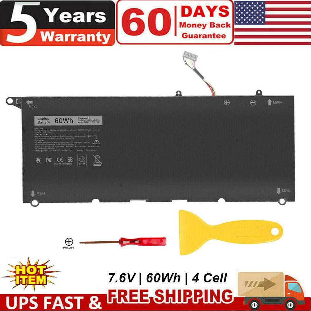 Laptop Battery for Dell XPS 13 9360 2017 13-9360-D1605G Series TP1GT RNP72 PW23Y